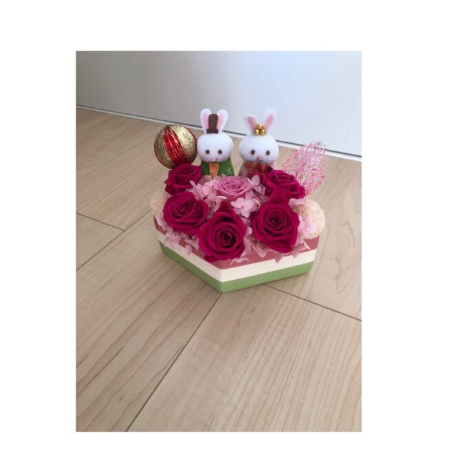 ひな祭りフラワーアレンジメント