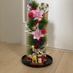 お正月飾り物フラワーアレンジメント