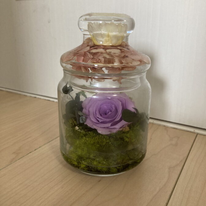 プリザーブドフラワーのアレンジメント