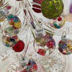 Xmasガラスツリーフラワーアートリウム