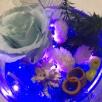 フラワーライトアップキャンドル | M&R happy 薔薇のプリザーブドフラワー、ドライフラワーのライトアップキャンドル